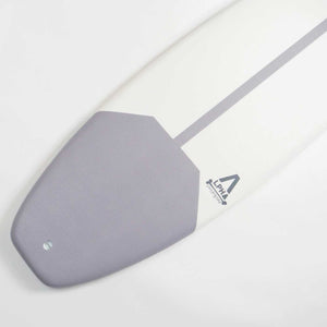 Softtop surfboard Softdogsurf Alpha 4'10 Surfblend webshop tail en toplaag